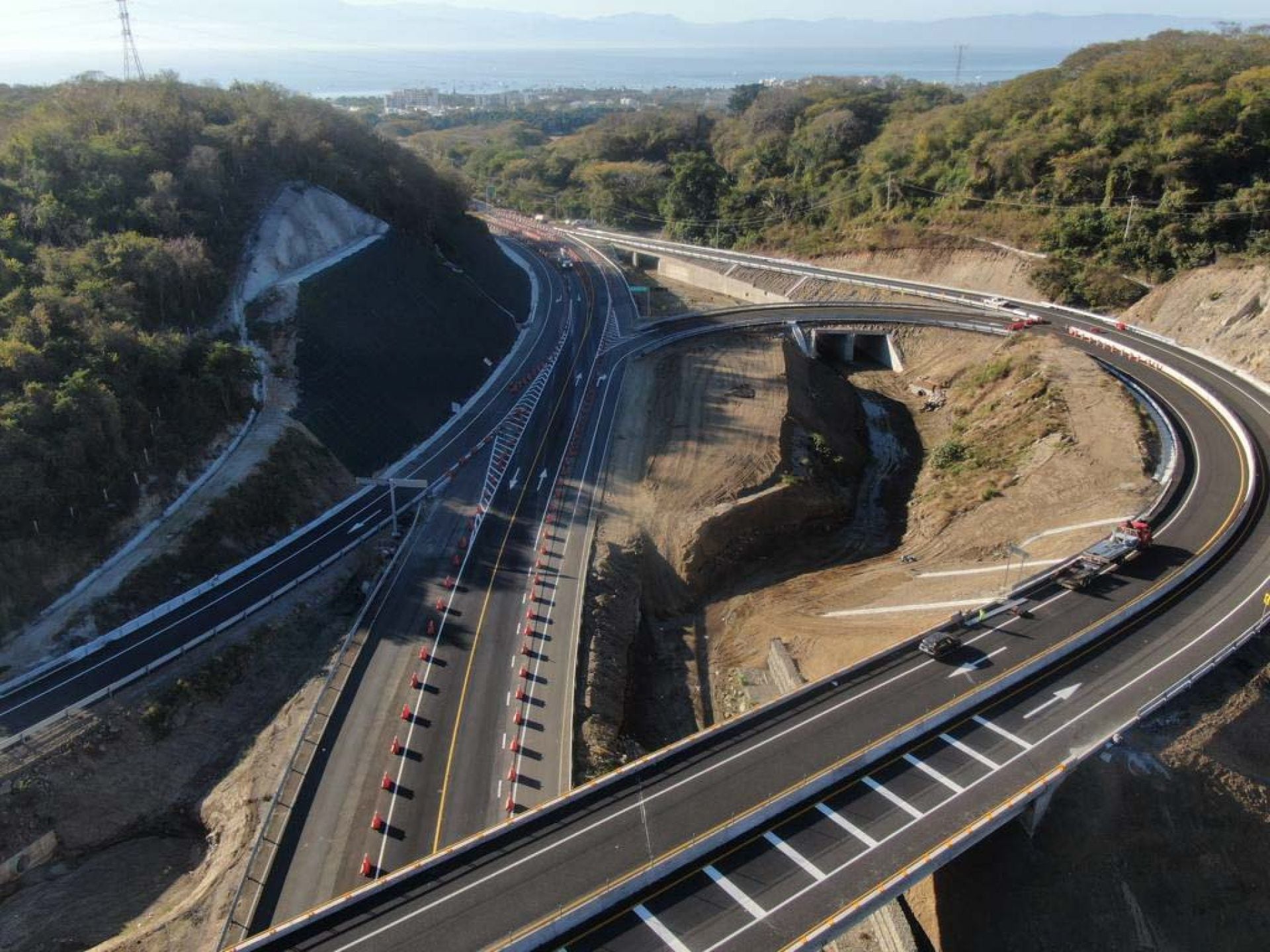 Así se ve la carretera Jala-Puerto Vallarta.