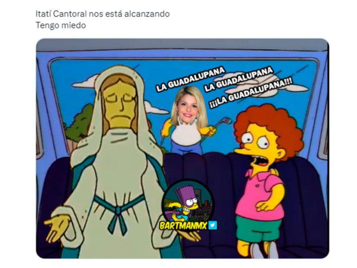 Memes de la interpretación de las Mañanitas a la Virgen de Guadalupe que hizo Itatí Cantoral. (Foto: Redes sociales)