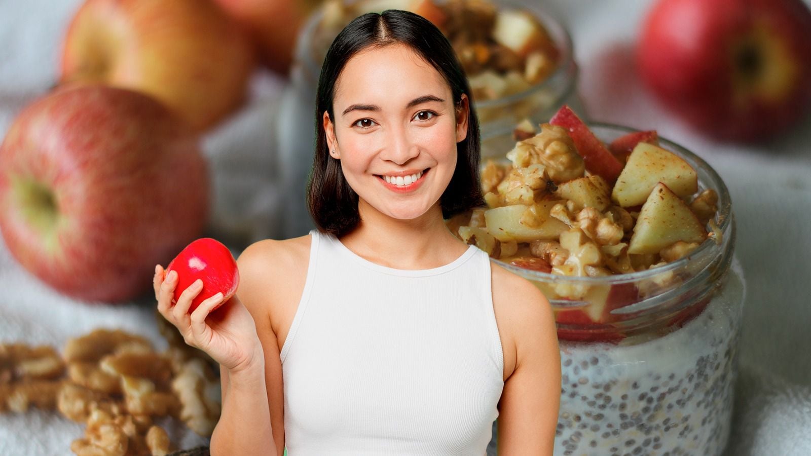 El licuado de avena con manzana y agua se puede preparar de manera casera y beberlo aportará a tu cuerpo vitaminas, minerales y antioxidantes. (Foto: Especial EL Financiero)