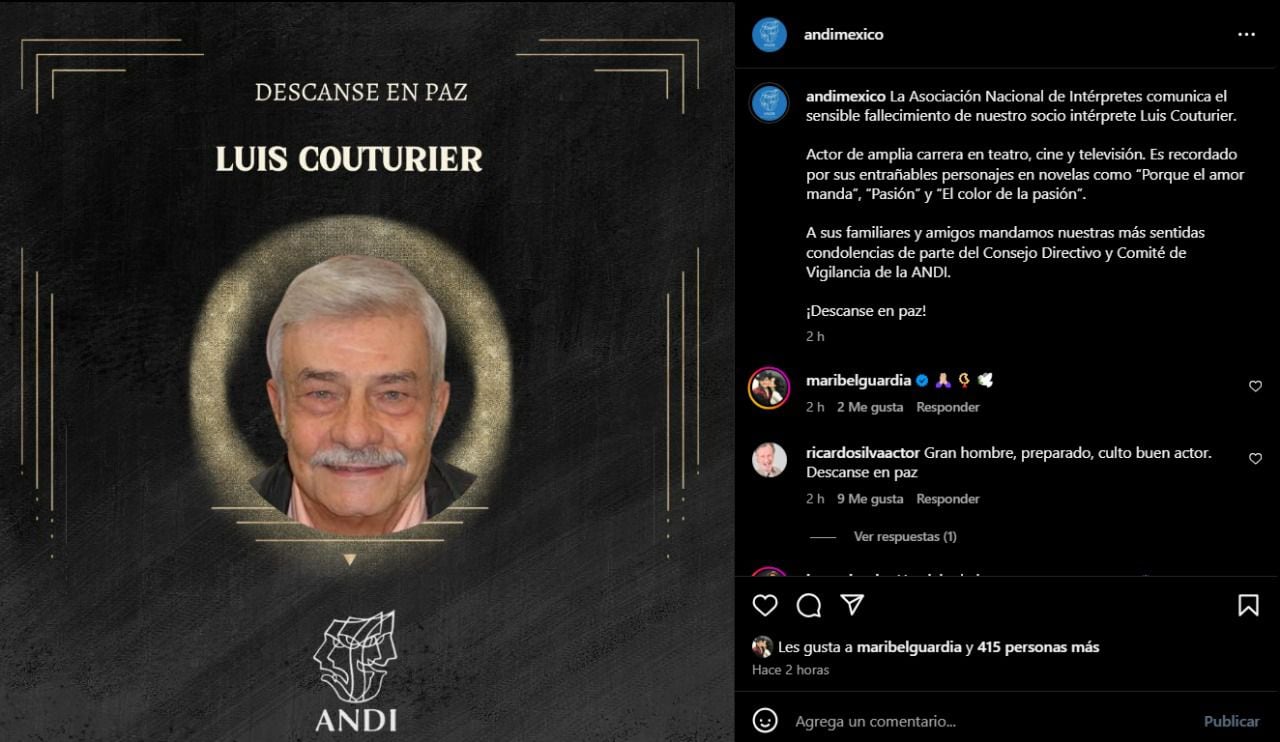 Publicación de la ANDI México en Instagram. (Foto: Captura de pantalla)