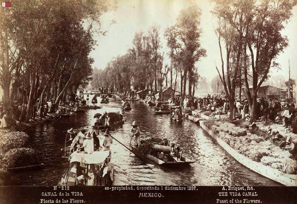 El canal de La Viga fue una zona muy importante de comercio. (Foto: Facebook /AGN)