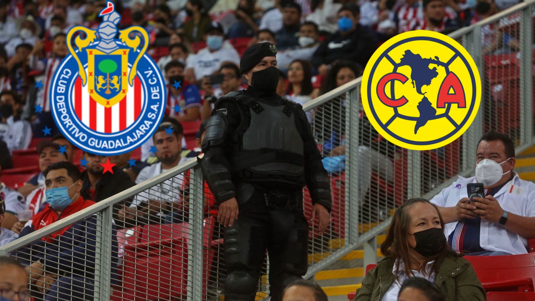 Este sábado se jugará el Chivas vs. América con un gran desplegado de elementos policiales.