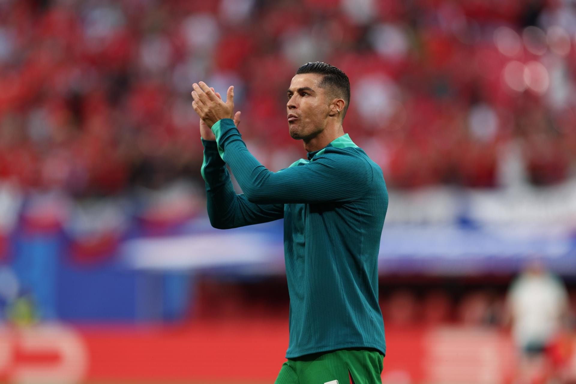 El delantero portugués Cristiano Ronaldo es una de las estrellas de la Eurocopa 2024. (Foto: EFE).