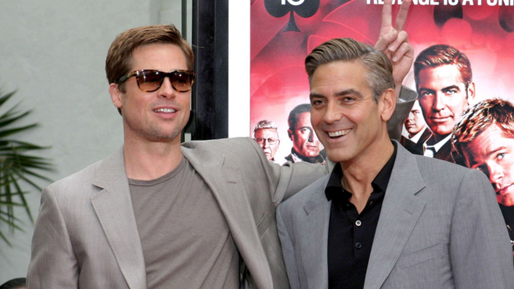 Brad Pitt y George Clooney ‘se pelean’ por ser el hombre más guapo del mundo