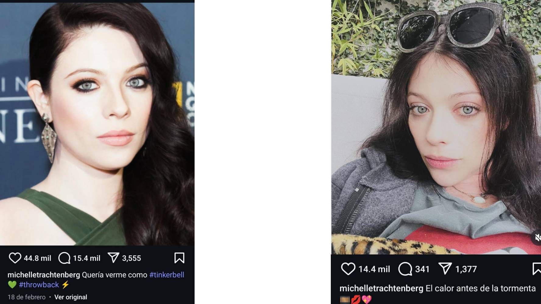 Las últimas publiaciones de Michelle Trachtenberg preocuparon a sus seguidores por su apariencia física. (Foto: Instagram @michelletrachtenberg)