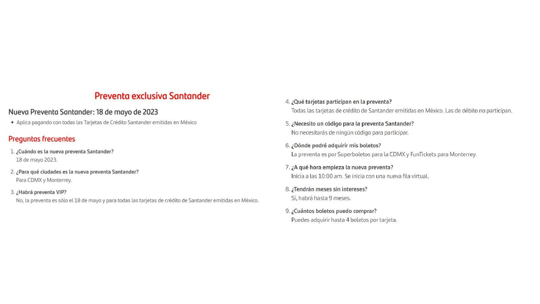 Los clientes de Santander tendrán acceso a la nueva preventa de Luis Miguel. (Foto: Captura de pantalla)