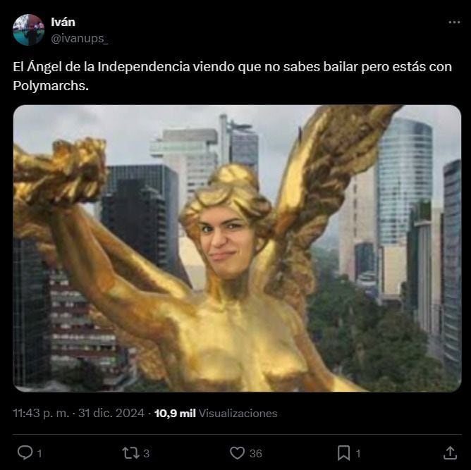 Estos son los memes que dejó el concierto de PolyMarch en el Ángel de la Independencia. (Foto: Captura de pantalla)