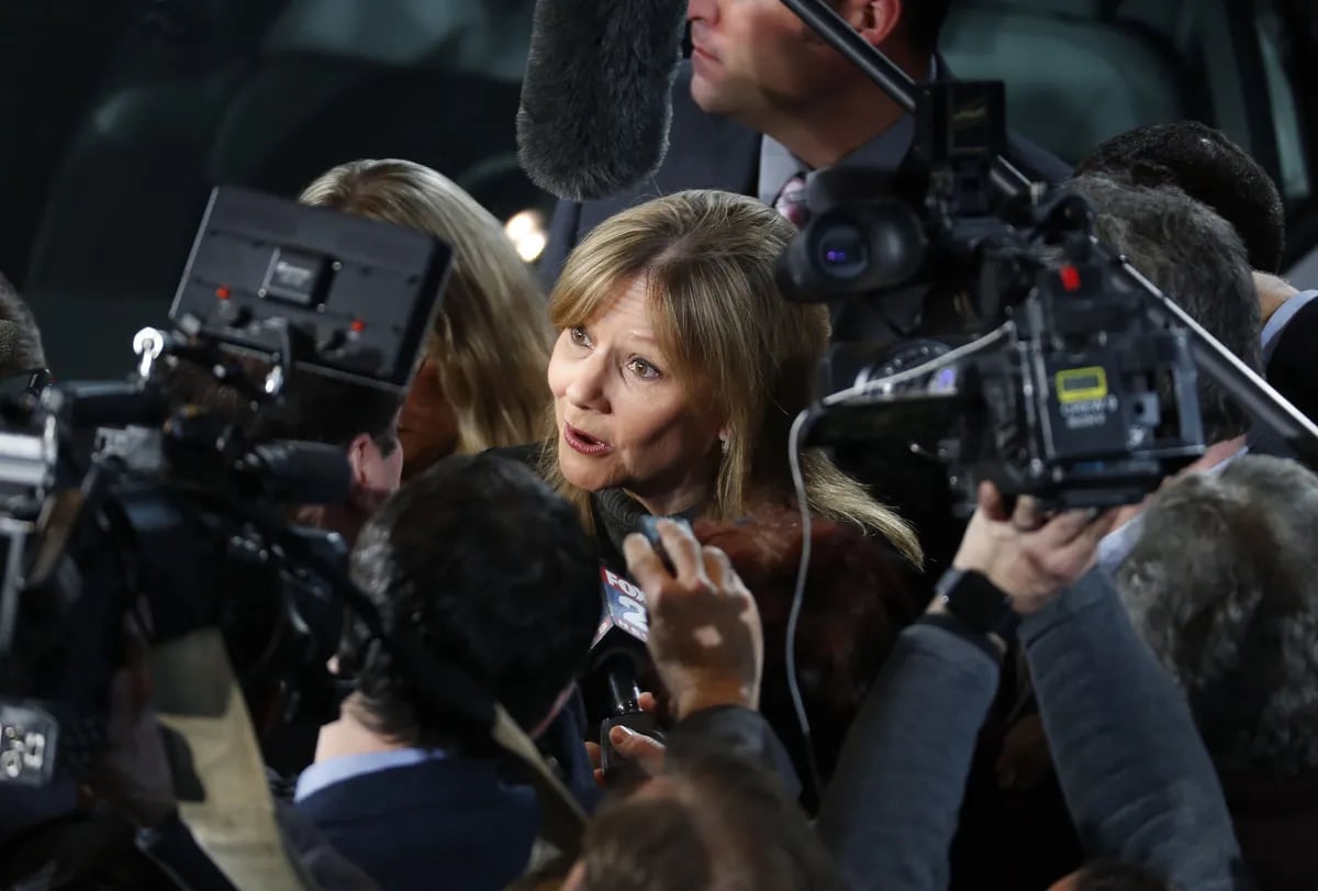 Mary Barra, directora ejecutiva de General Motors.