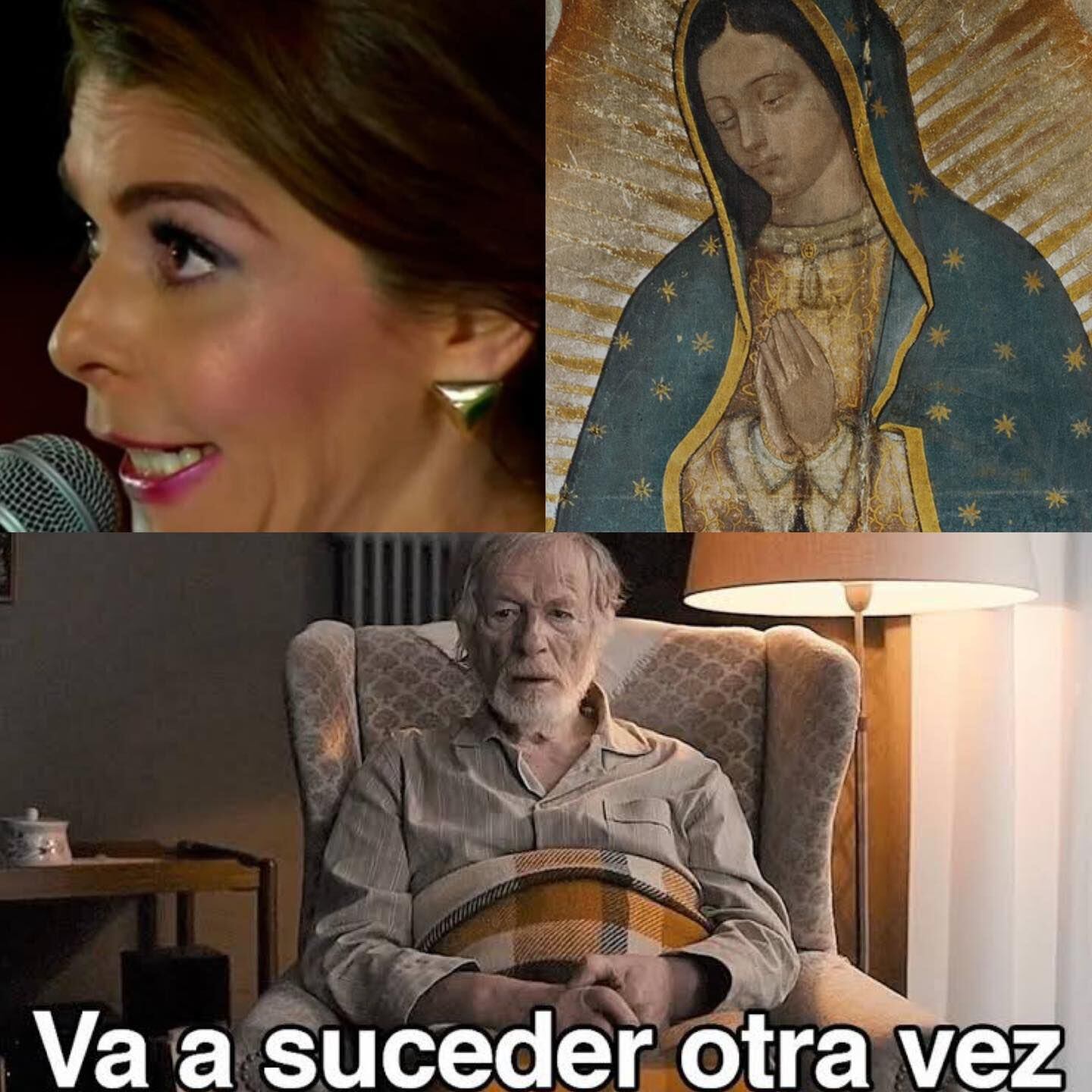 Memes de la interpretación de las Mañanitas a la Virgen de Guadalupe que hizo Itatí Cantoral. (Foto: Redes sociales)