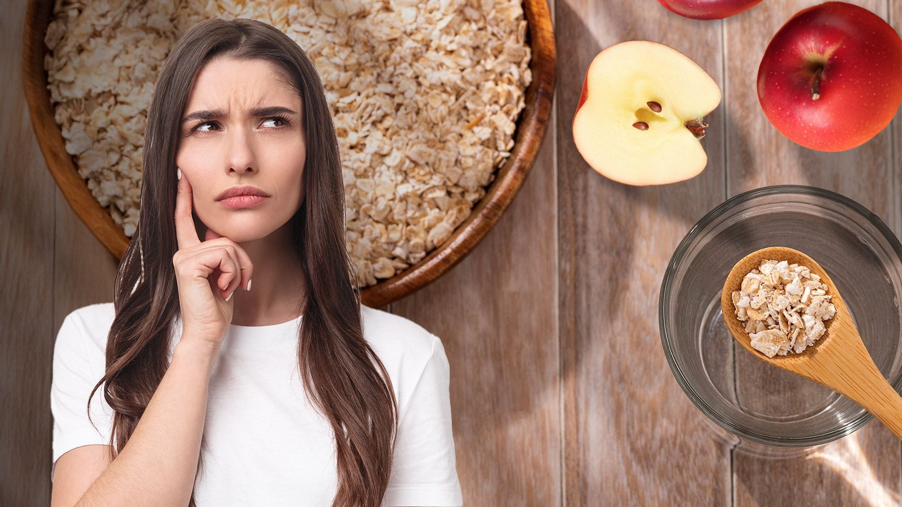 La manzana se mezcla con avena para preparar un licuado. (Foto: Especial El Financiero)