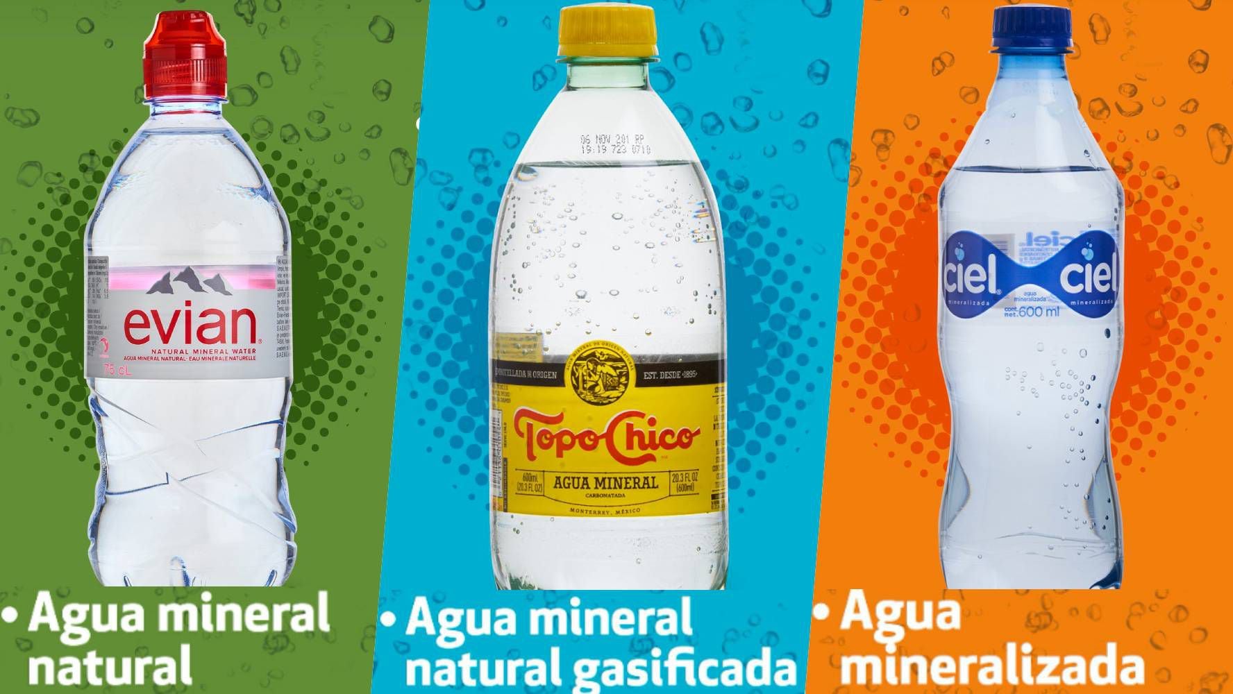 Hay varios tipos de agua mineral (Foto: Facebook / Revista del Consumidor).