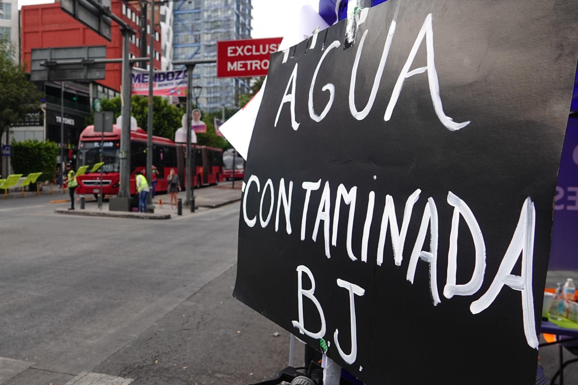 Agua contaminada en Benito Juárez: GN resguarda 3 pozos que estaban limpios, según Batres