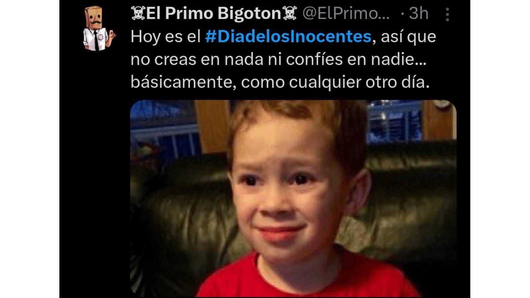 Memes del Día de los inocentes. (Foto: Captura X)