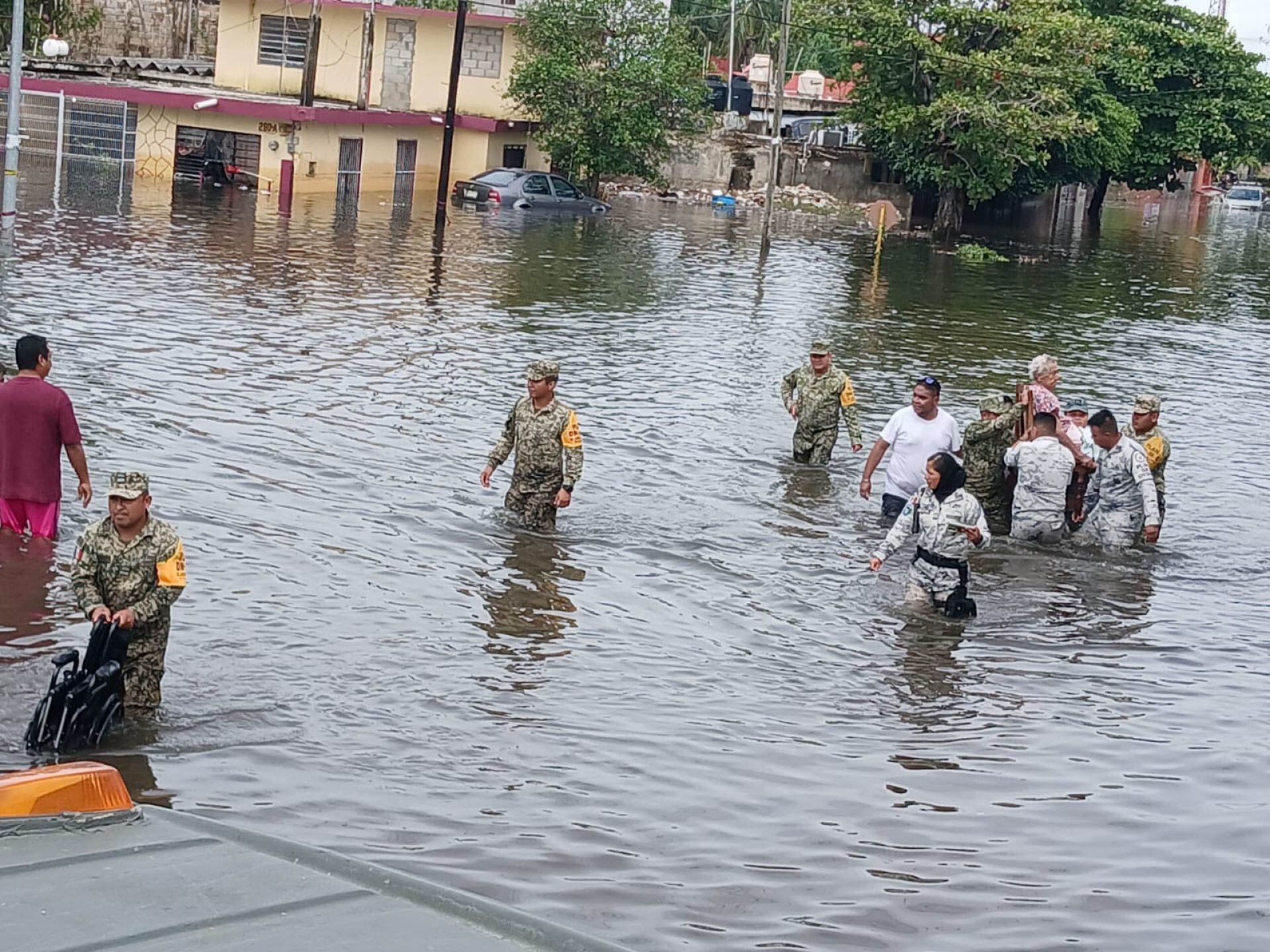 Intensas lluvias causaron inundaciones en Chetumal y otras zonas de Quintana Roo.