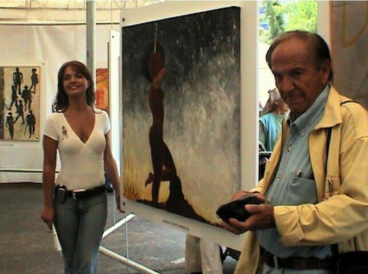Mariagna Prats es aficionada al arte. (Foto: Facebook / Mariagna Prats)