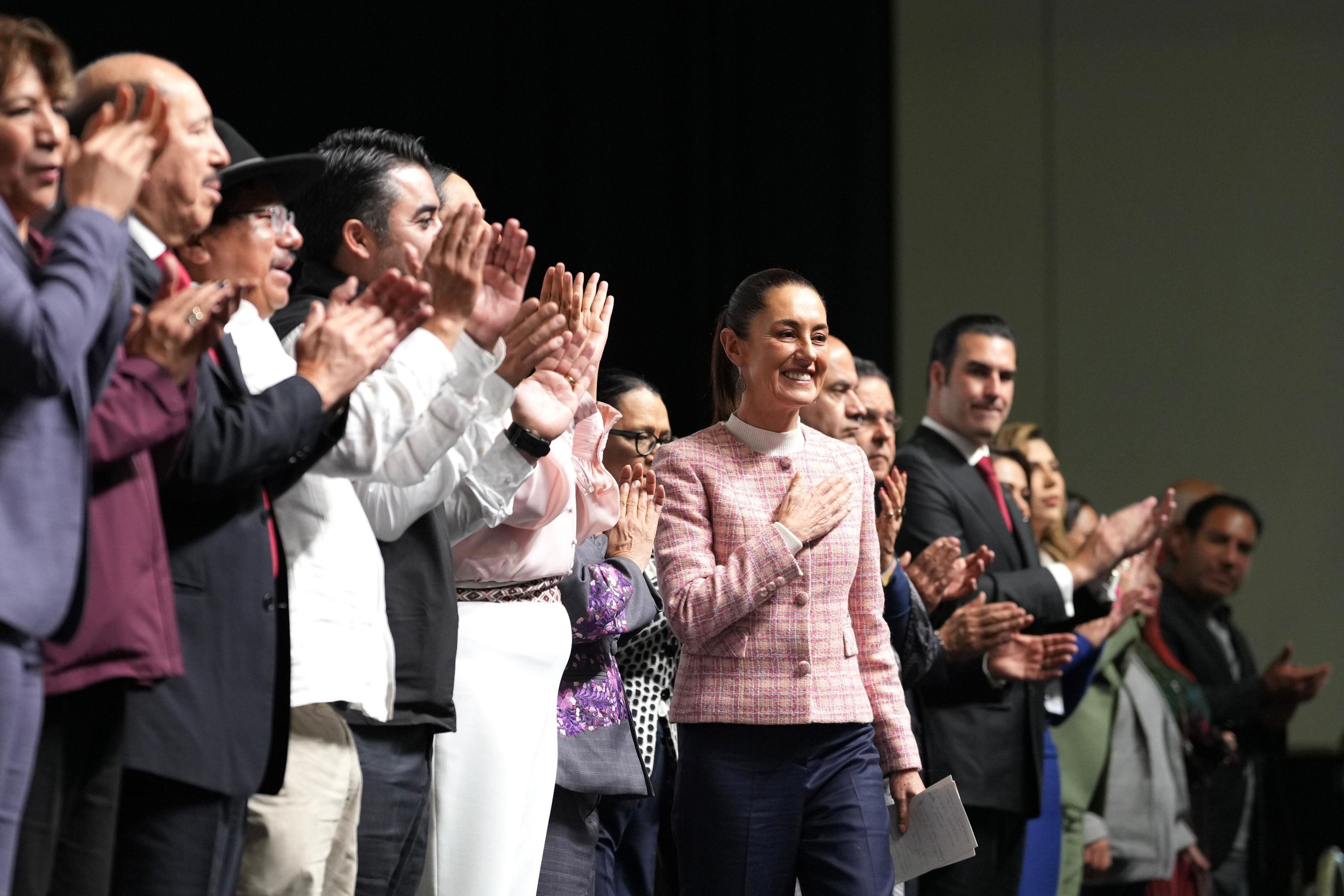 Claudia Sheinbaum pide a ‘góbers’ y alcaldes cerrar filas por seguridad y agua