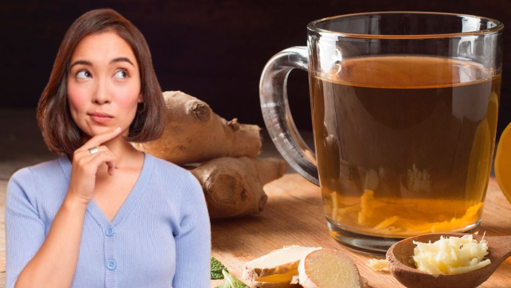 Hay quienes toman té de jengibre por sus beneficios al estómago. (Foto: Especial)