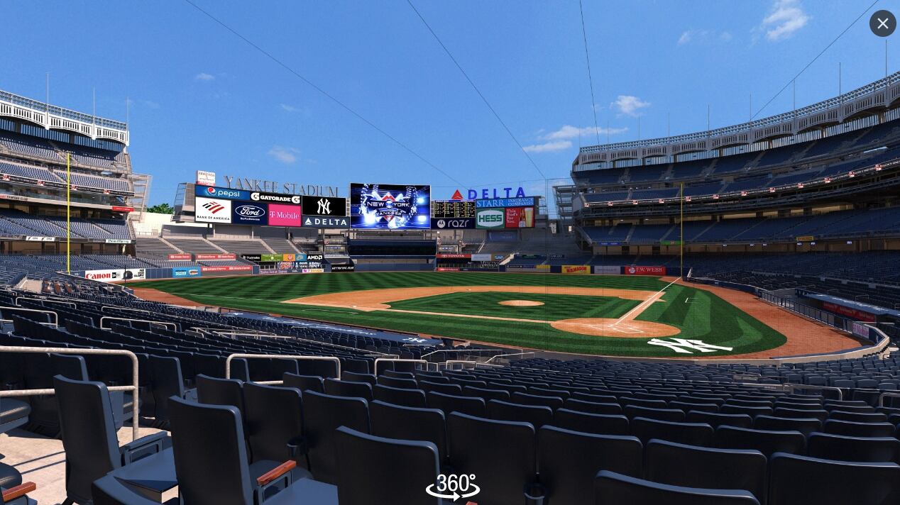 Esta es la vista desde los asientos más caros disponibles en Yankee Stadium para el 'Opening Day 2024' entre Yankees y Toronto Blue Jays.