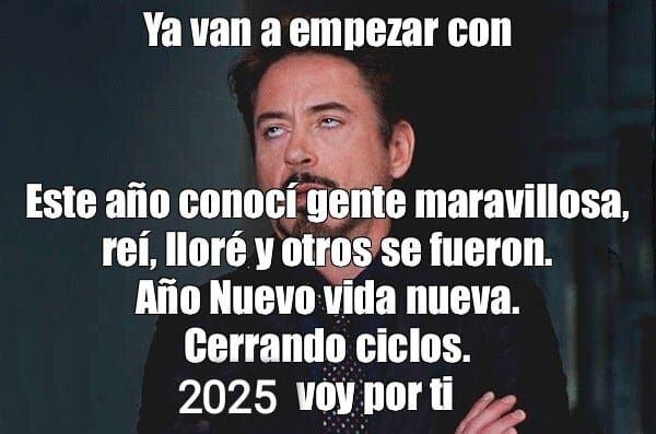 Memes e imágenes divertidas de Año Nuevo 2025. (Foto: Redes sociales)