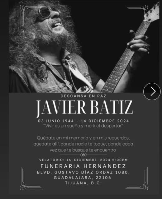 El músico mexicano, Javier Bátiz, tuvo un funeral abierto al público de Tijuana. (Foto: Crisstian Vilcaña)