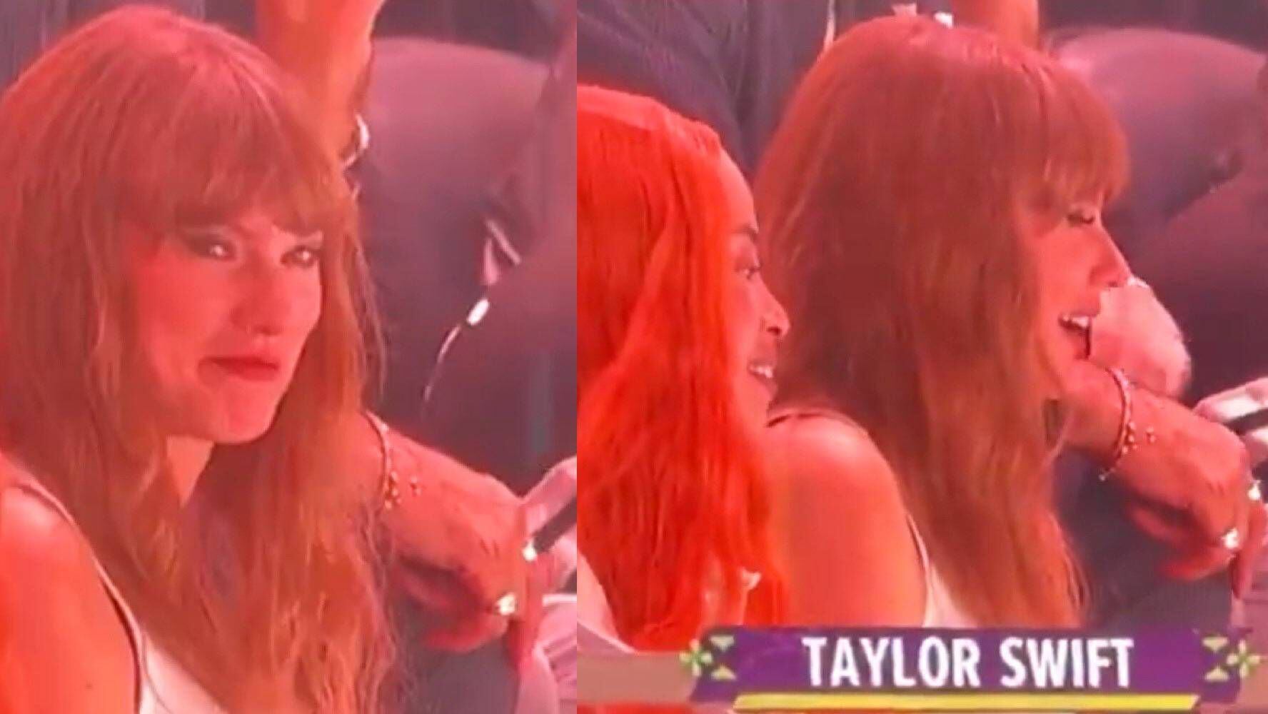 Taylor Swift reaccionó con risas a los abucheos. (Foto: Especial).