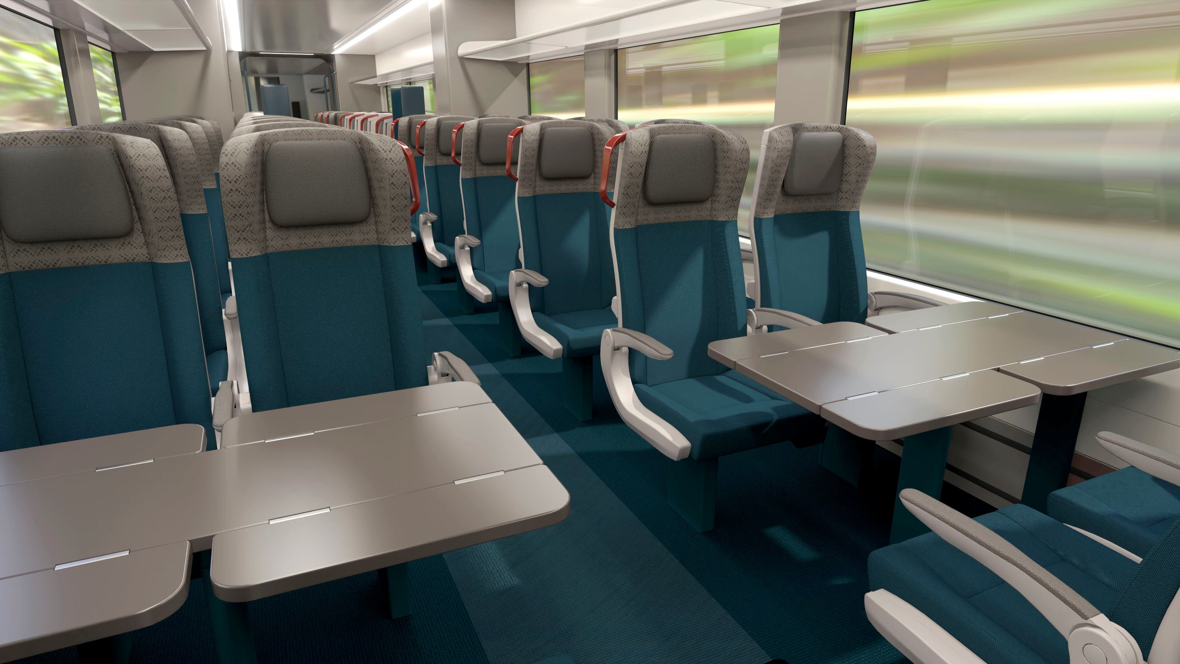 Así se verá el interior de los trenes Xinbal