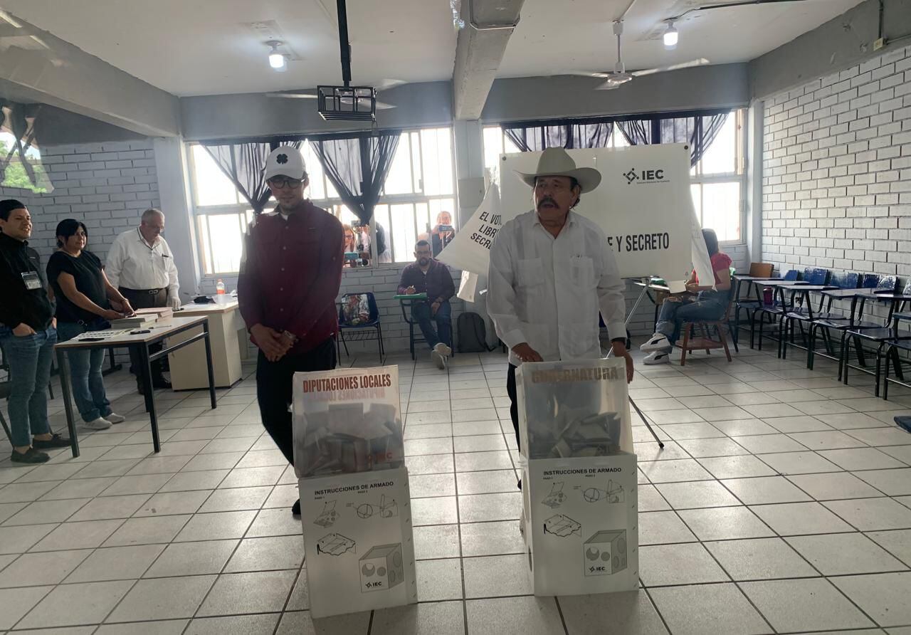 Armando Guadiana vota en Elecciones 2023: ‘Vamos a ganar’ 