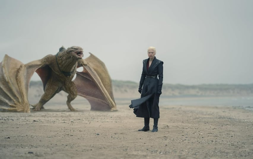 Rhaenyra Targaryen tiene al dragón Syrax. (Foto: IMDB)