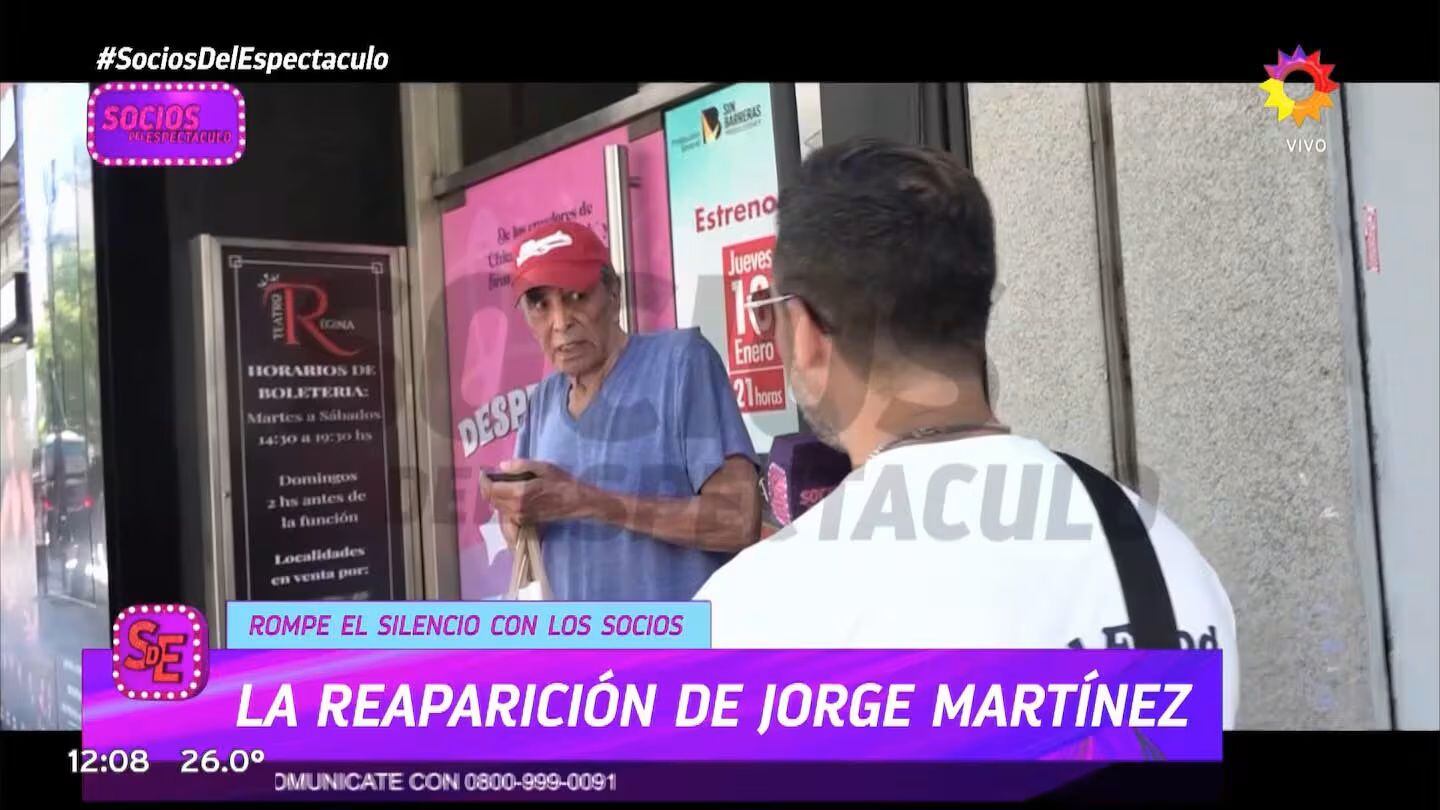 Jorge Martínez en una breve aparición en la prensa argentina en enero de 2024. (Foto: El Trece).