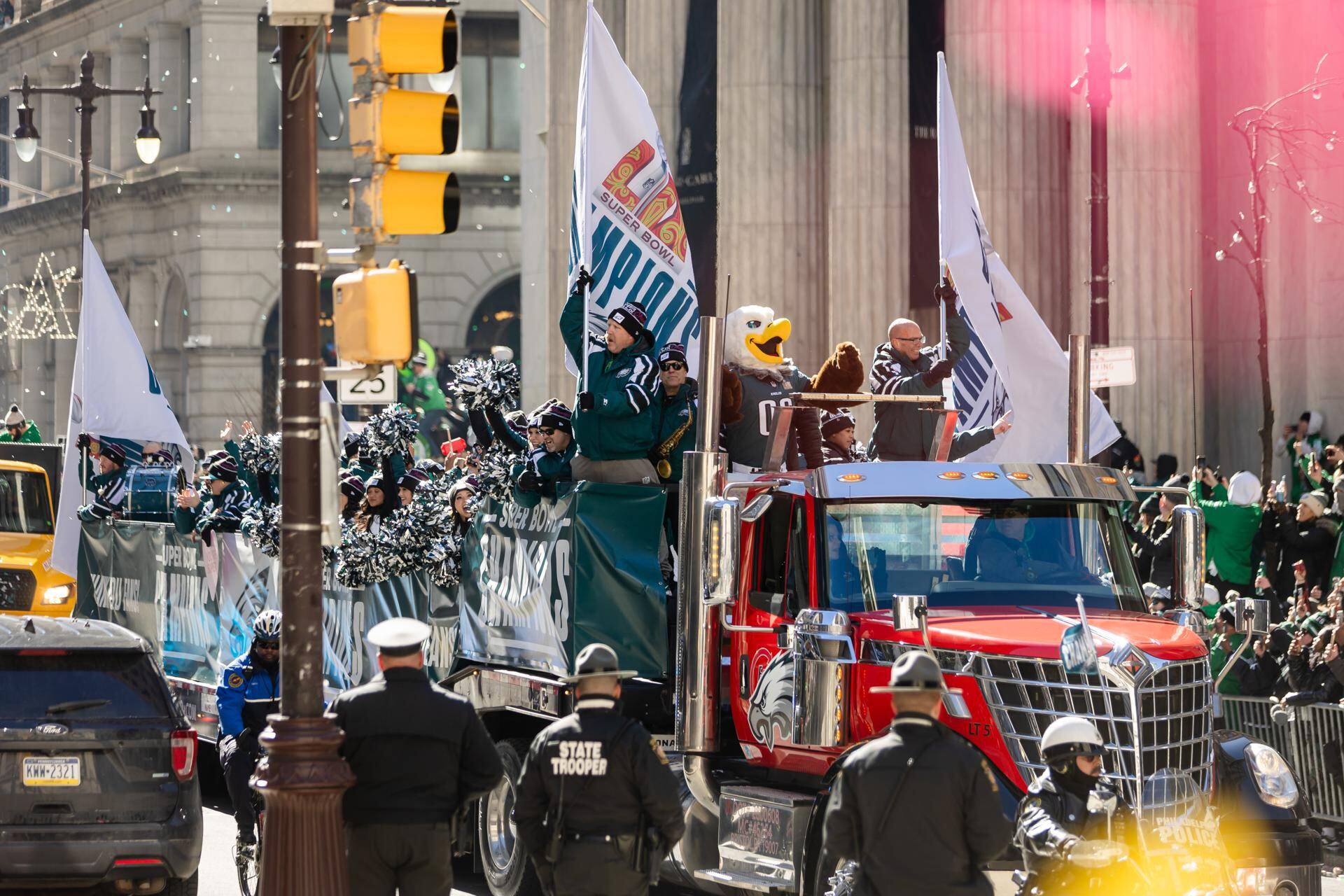 Los Filadelfia Eagles festejaron la victoria en el Super Bowl LIX este 14 de febrero.