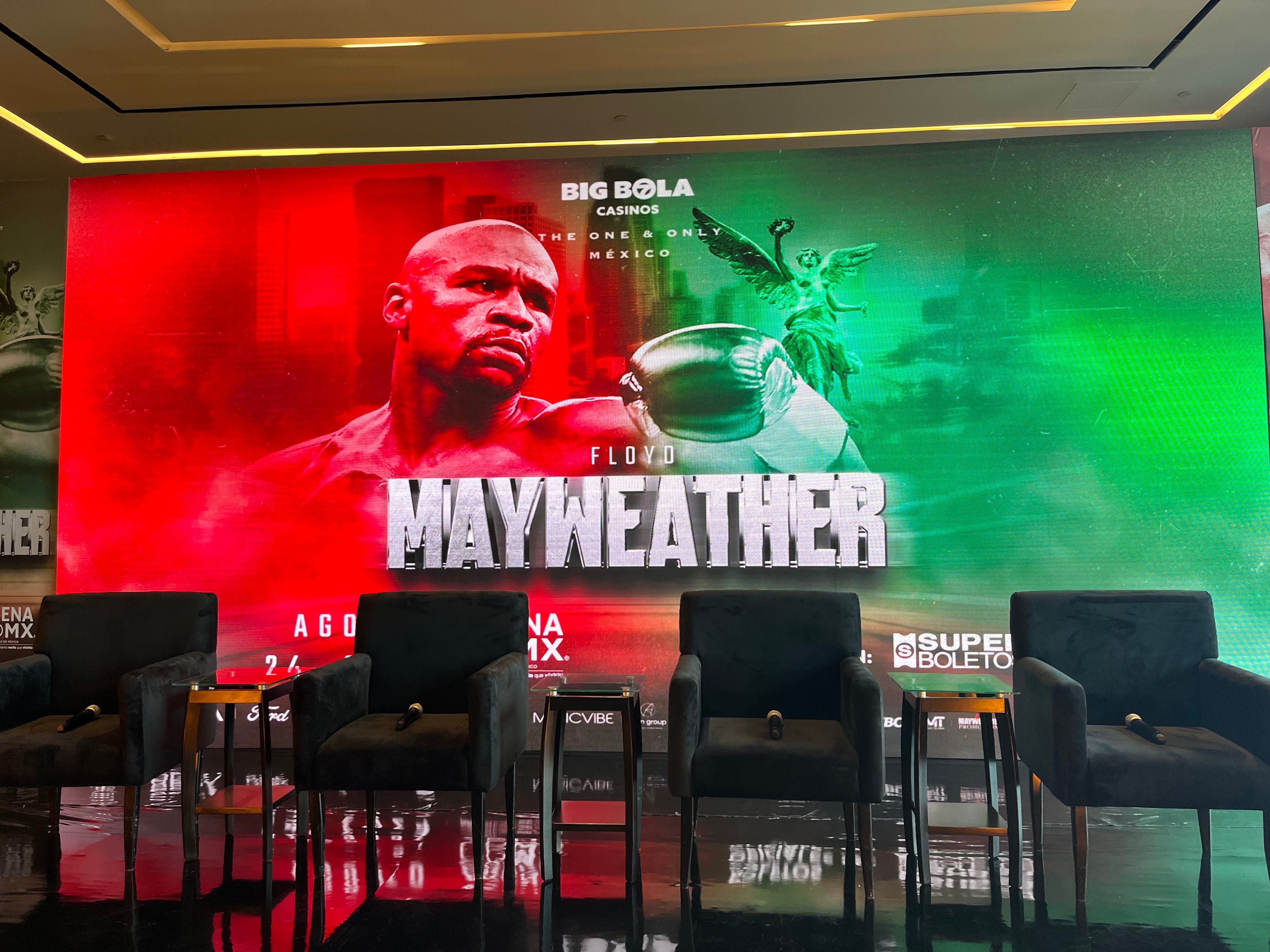 Conferencia de prensa sobre la pelea de Floyd Mayeather en México. (Foto: Brenda Escudero / El Financiero)