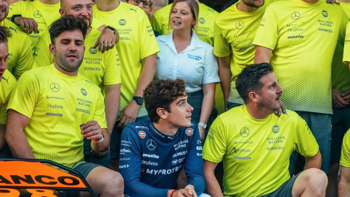 Franco Colapinto será uno de los pilotos de prueba de la Fórmula 1 l próxima temporada. (Foto: Instagram @francolapinto)