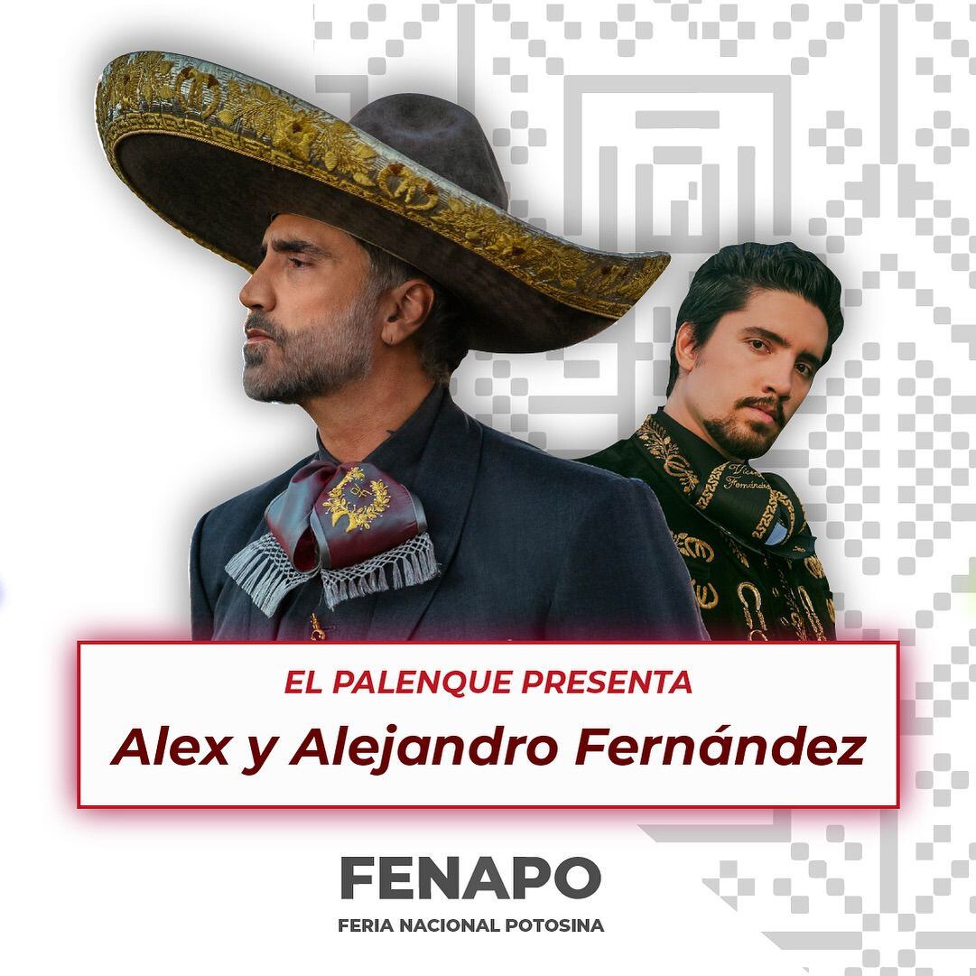 Alex y Alejandro Fernández son unos de los artistas confirnados para la FENAPO 2024. (Foto: Facebook @ferianacionalpotosina)