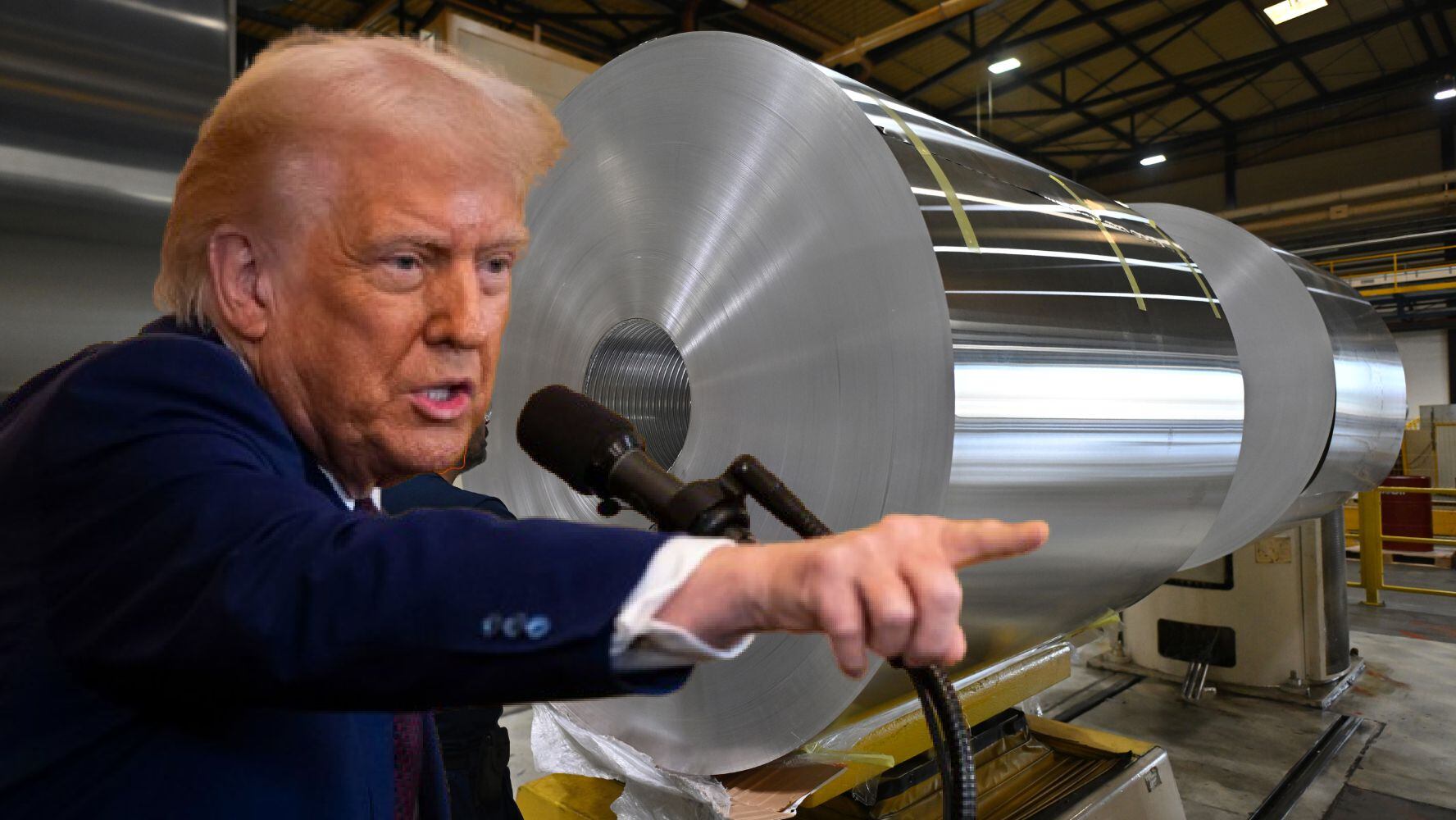 Trump anunció que EU impondrá aranceles del 25% a todas las importaciones de acero y aluminio, incluidas las de Canadá y México. 