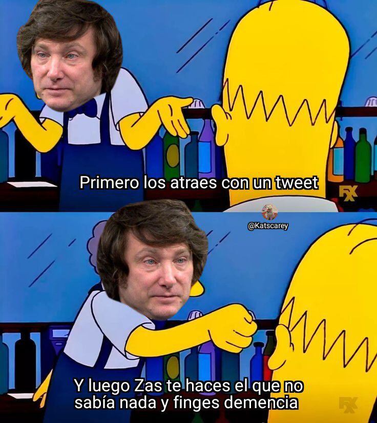 Estos son los memes que dejaron las publicaciones de Javier Milei. (Foto: Captura de pantalla)