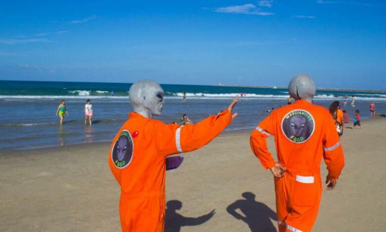 Los aliens fueron vistos en las playas de Tamaulipa. (Captura: Redes sociales)