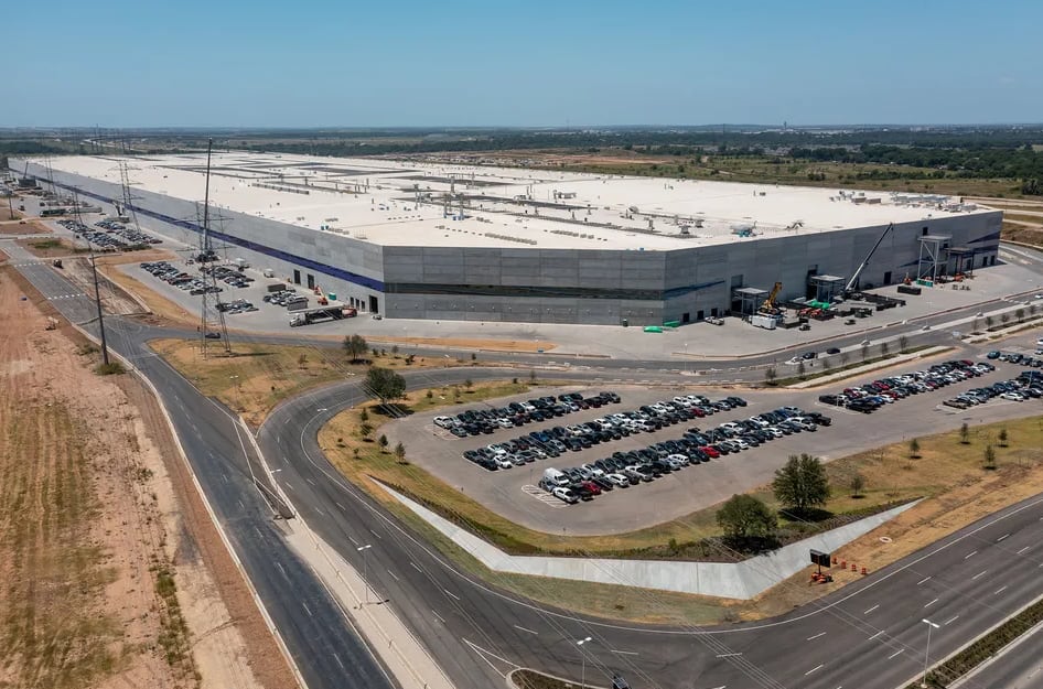 La gigafábrica de Tesla en Austin en 2022.