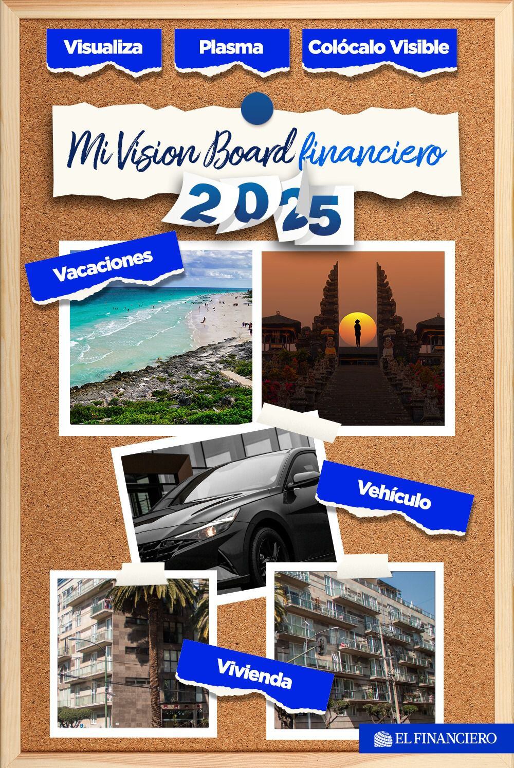 Un Vision Board financiero te permitirá enfocarte en tus propósitos para ahorrar y cumplir tus metas. (Especial)