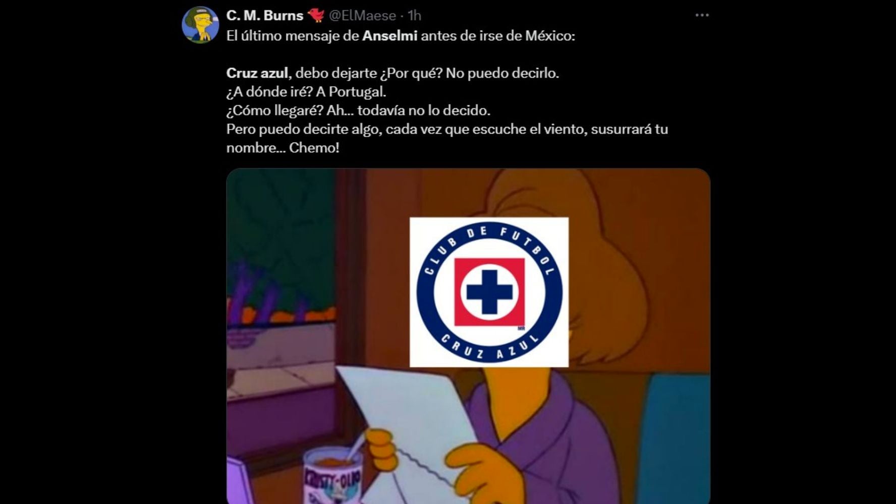 Memes relacionados con la salida de Martín Anselmi del Cruz Azul. (Foto: Redes sociales)