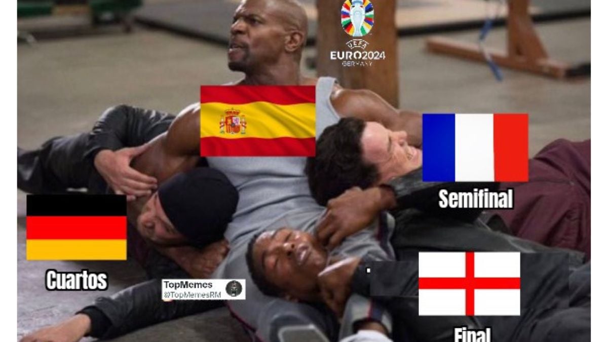 Inglaterra y España en los memes de la Eurocopa. (Foto: X)