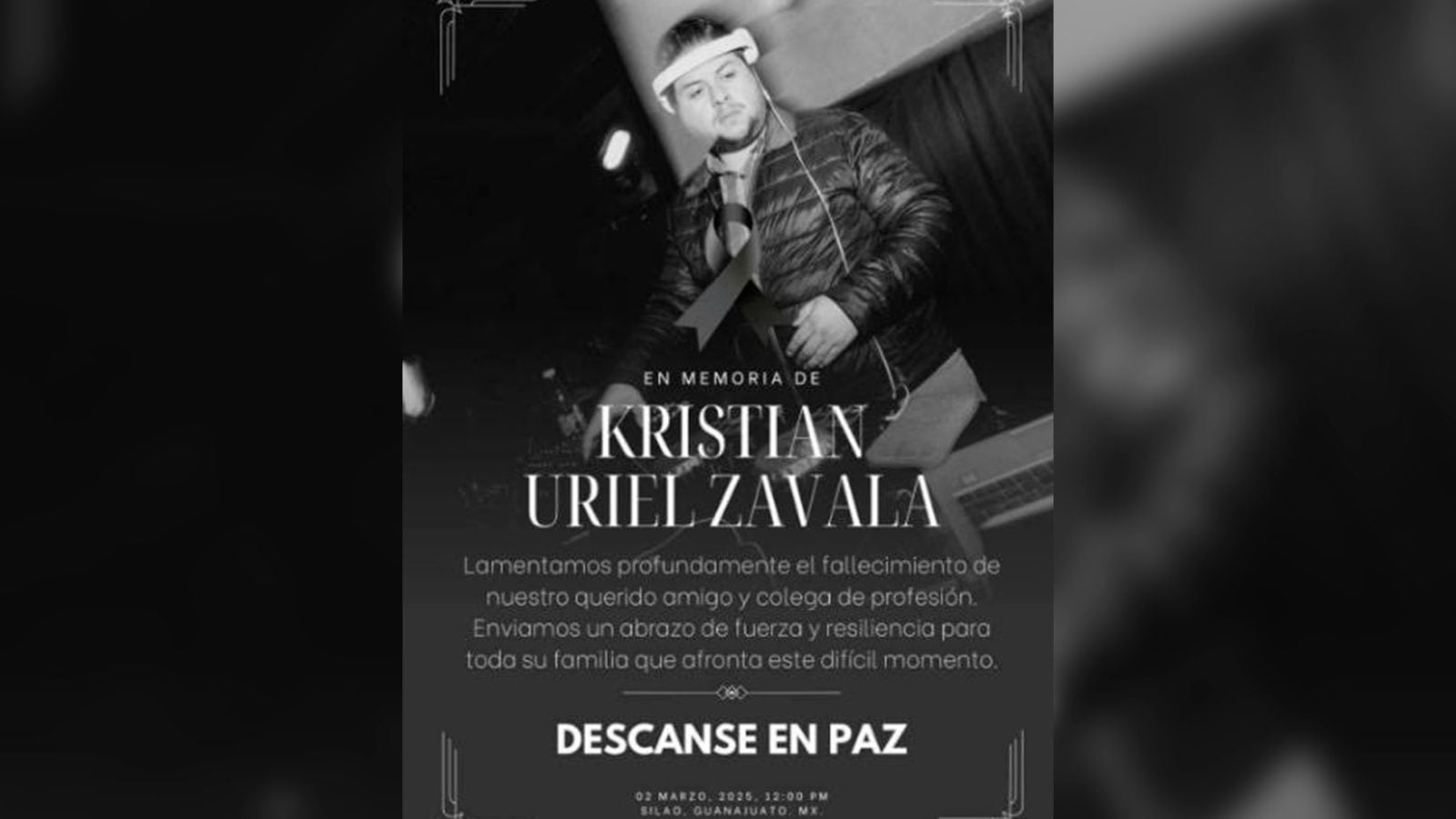 Kristian Uriel Zavala también se desempeñaba como DJ