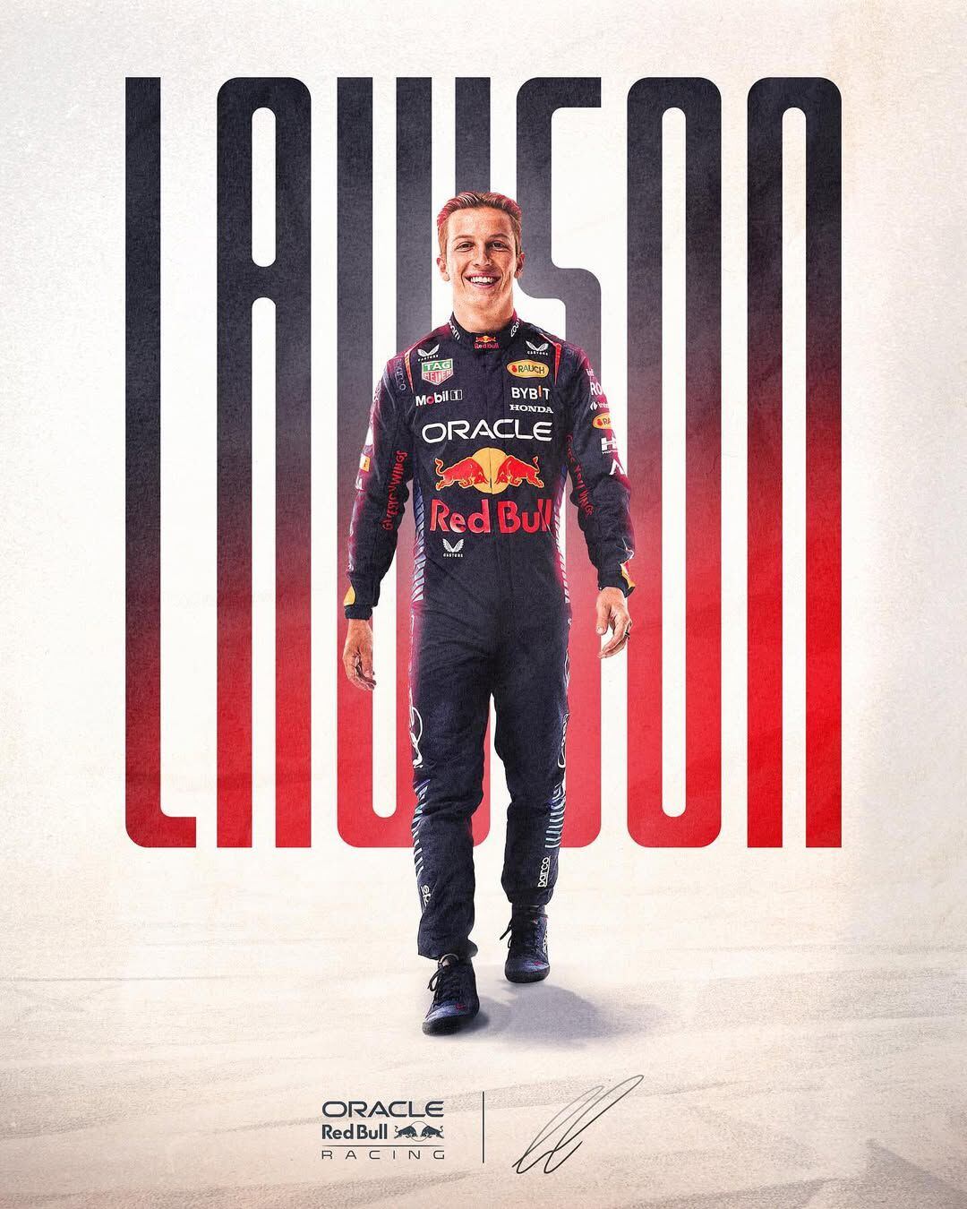 Lawson, el nuevo fichaje de Red Bull. (Foto: Instagram @christianhorner)