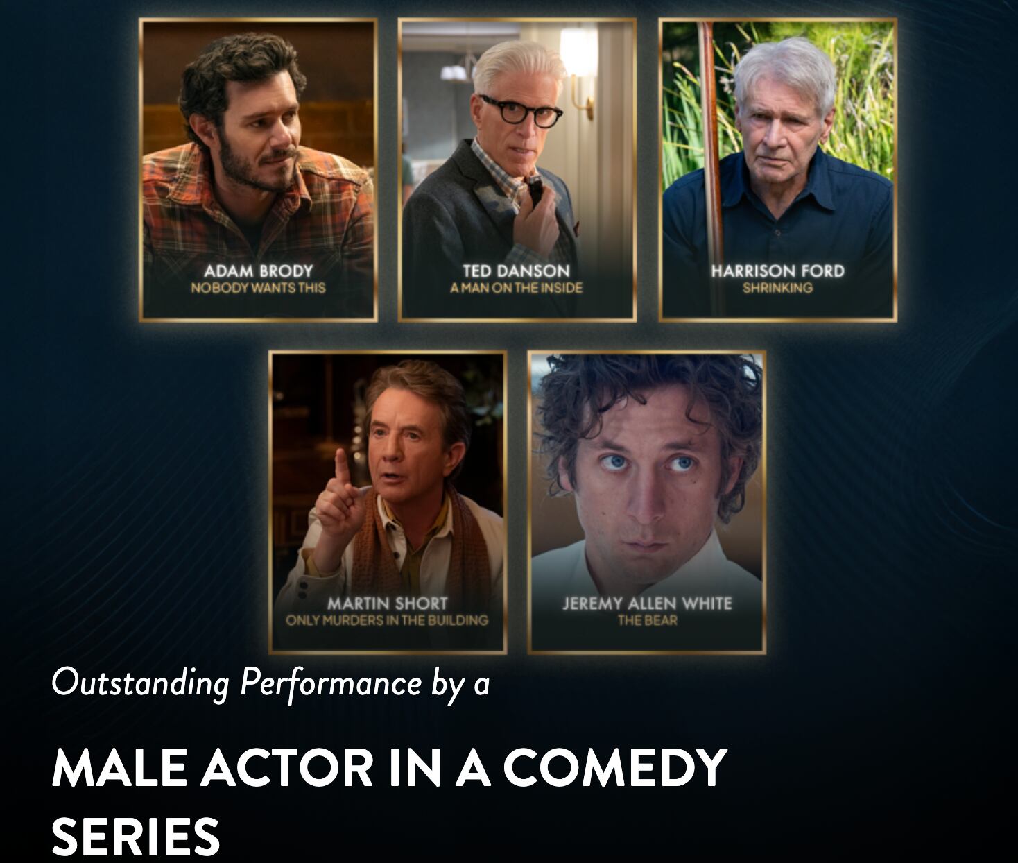 Harrison Ford es uno de los nominados en los SAG Awards 2025. (Foto: Sitio web SAG Awards)