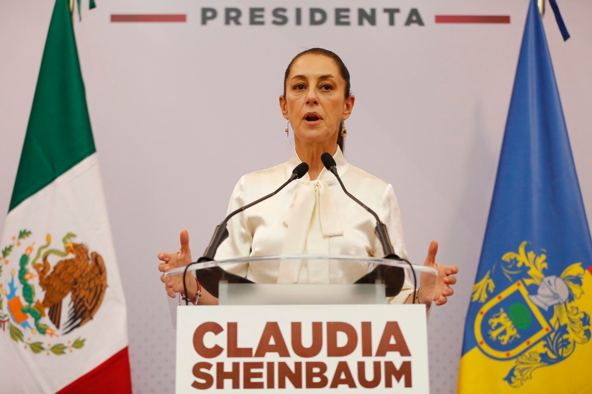 Claudia Sheinbaum se encuentra en su gira por la campaña presidencial.