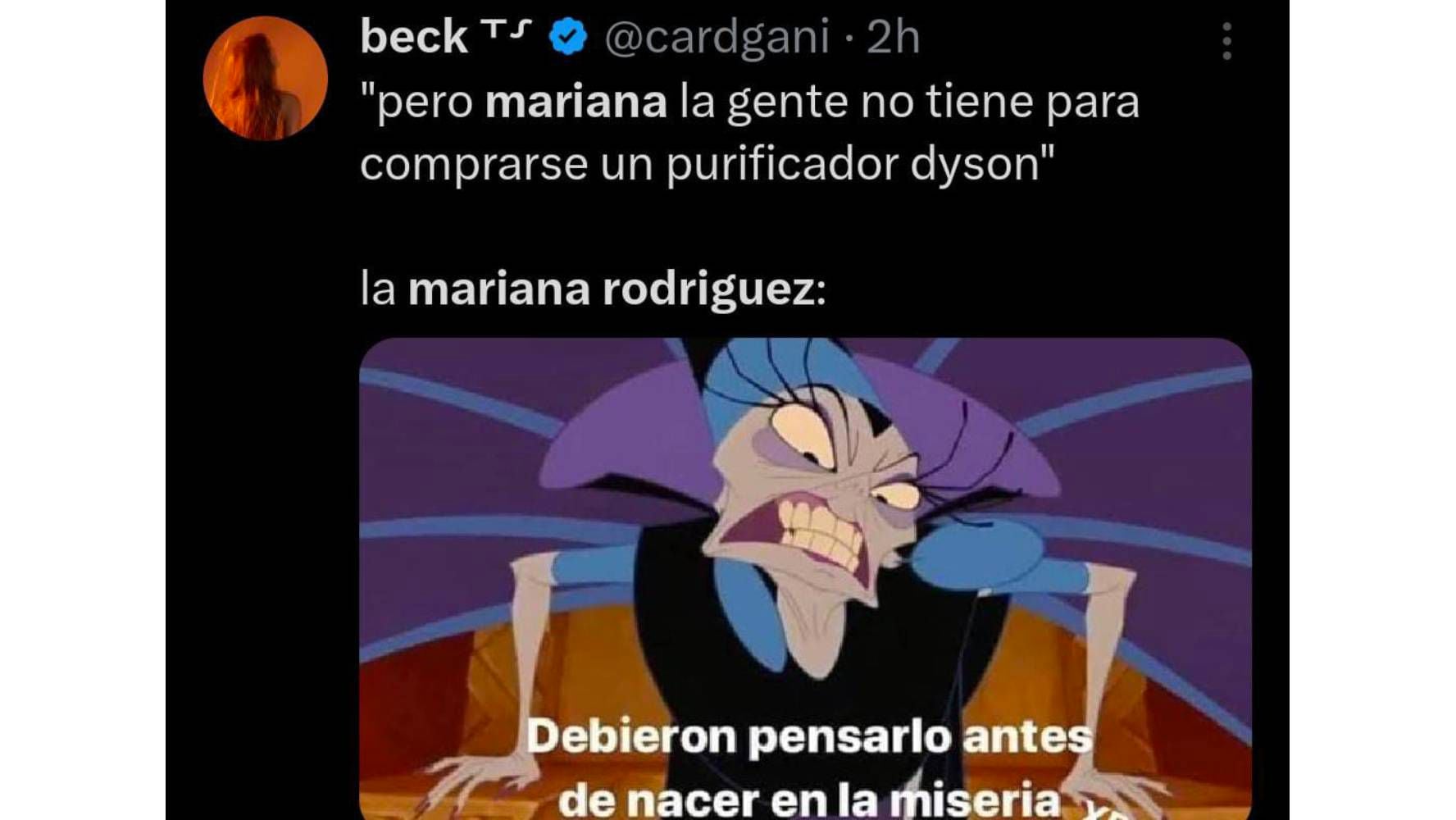 Memes de Mariana Rodríguez y su purificadora Dyson de 25 mil pesos. (Foto: Captura X)