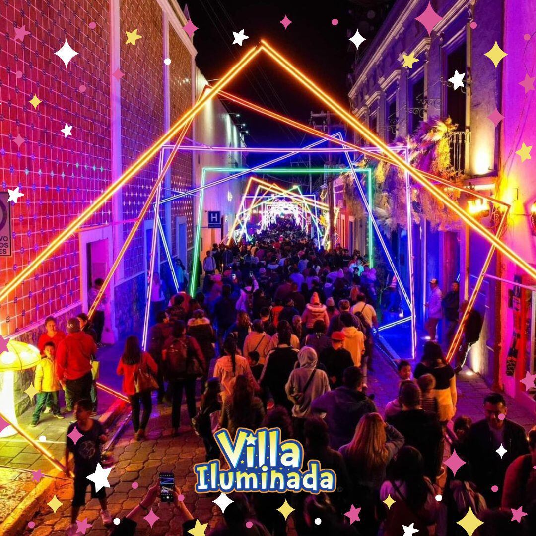 La Villa Iluminada tiene túneles de luces. (Foto: Facebook / Villa Iluminada).