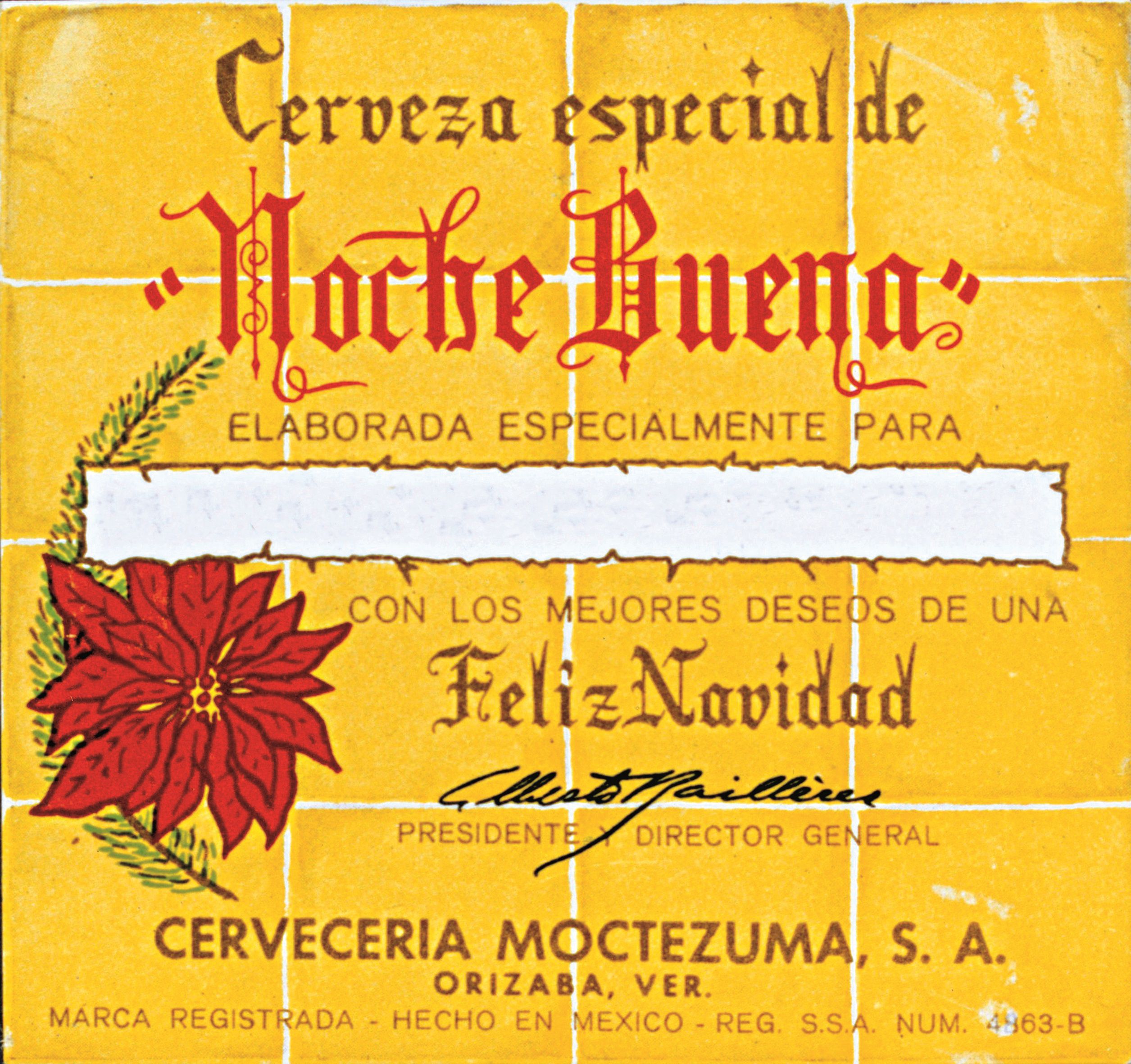 Noche Buena era una forma de expresar los buenos deseos de la cervecera Moctezuma en Navidad. (Foto: Cortesía Noche Buena)