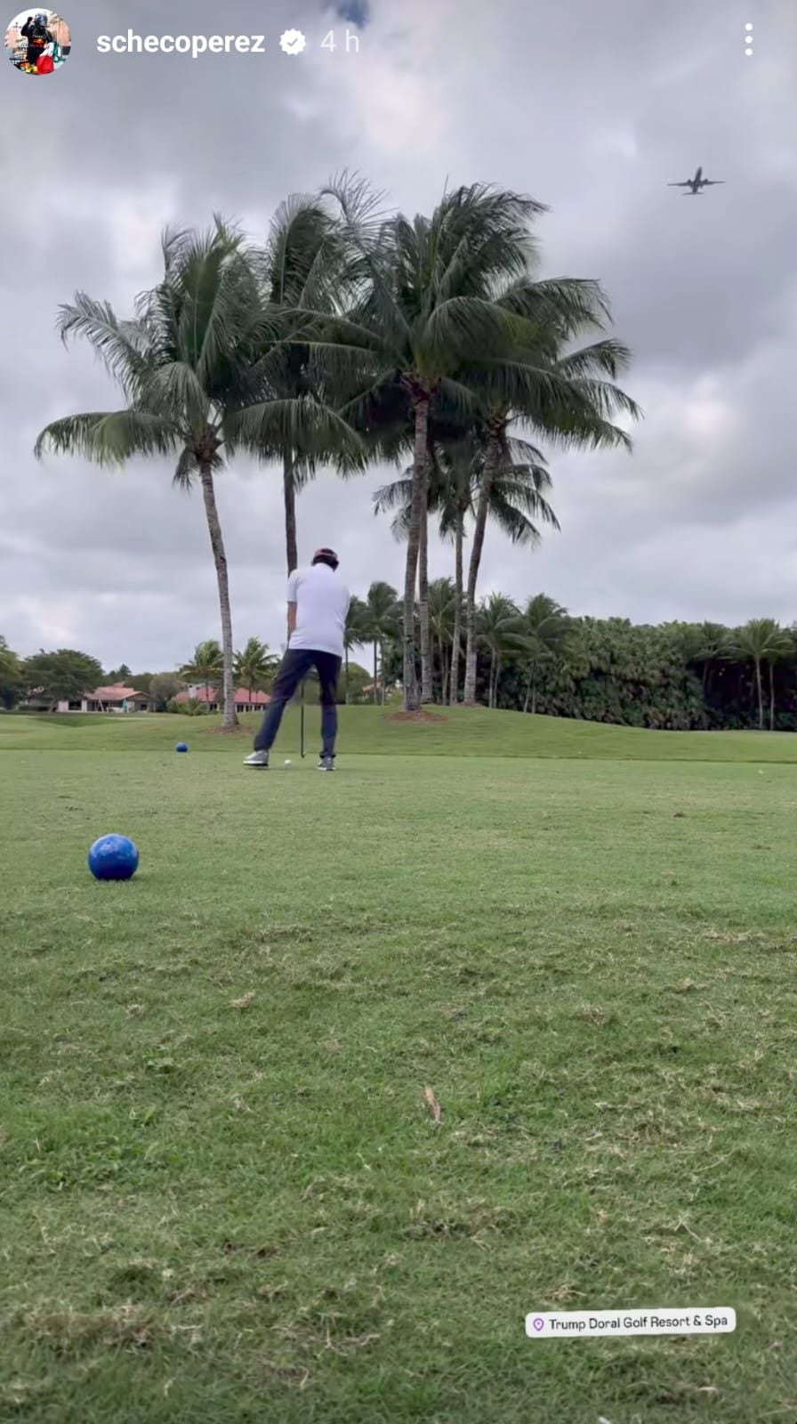 'Checo' Pérez en el Trump Doral Golf Resort & Spa.