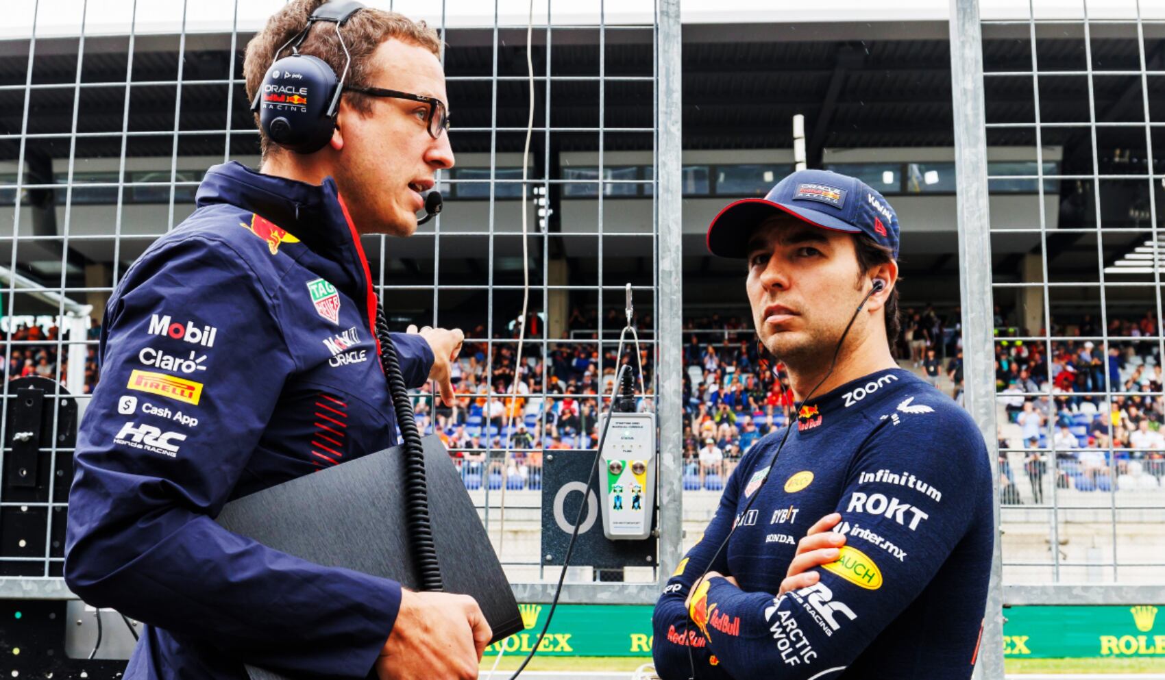 Sergio Pérez y Hugh Bird trabajaron juntos en Red Bull Racing. (Foto: Especial El Financiero)