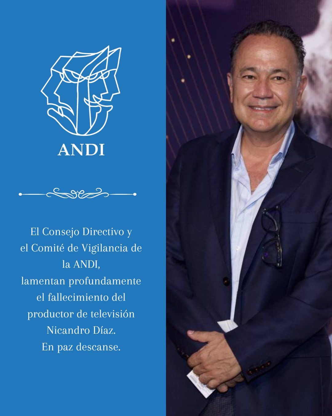 ANDI informó la muerte de Nicandro Díaz. (Foto: X @ANDIMexico).